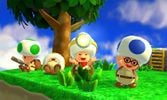 Captain Toad alongside the Toad Brigade in Plucky Pass Beginnings.