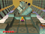 One of Pecan Sands' red diamond sub-levels from Wario World.