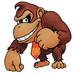 Artwork of Donkey Kong from Super Smash Bros.