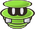 Sprite of a Spinia from Paper Mario: The Thousand-Year Door