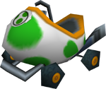 The model of the Egg 1 from Mario Kart DS