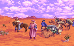 Marco Polo in the Gobi Desert in Mario's Time Machine (PC)