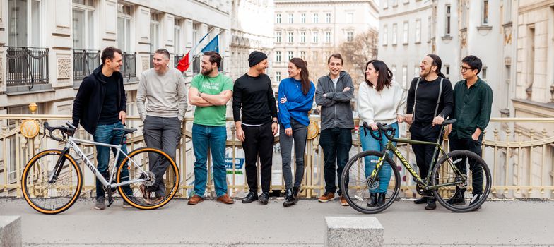 Bikemap team in Vienna