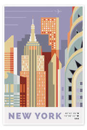 Wandbild New York Skyline - Nigel Sandor