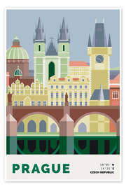 Wandbild Prague Skyline - Nigel Sandor