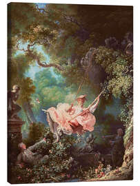 Leinwandbild Die Schaukel - Jean-Honoré Fragonard