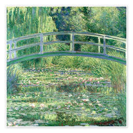 Poster Water Lilies and the Japanese Bridge - Claude Monet