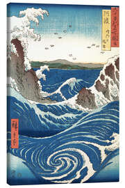 Lienzo Vista de los remolinos de Naruto - Utagawa Hiroshige