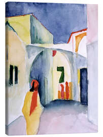 Canvas print Alley in Tunis - August Macke