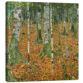 Lienzo El bosque de abedules - Gustav Klimt