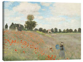 Leinwandbild Mohnfeld bei Argenteuil - Claude Monet