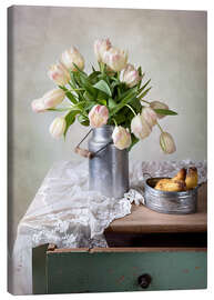 Canvas print Still life with tulips - Nailia Schwarz