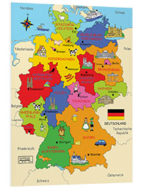 Hartschaumbild Bundesländer für Kinder - Fluffy Feelings