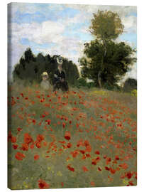 Canvas print Poppies (detail) - Claude Monet