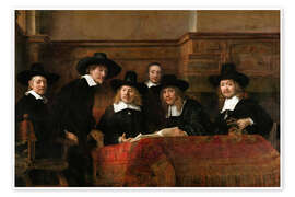 Wandbild Die Staalmeesters - Rembrandt van Rijn