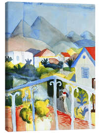 Canvas print Saint Germain near Tunis - August Macke