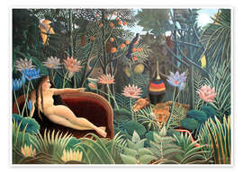 Wandbild Der Traum - Henri Rousseau