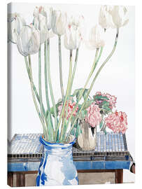 Canvas print White Tulips - Charles Rennie Mackintosh