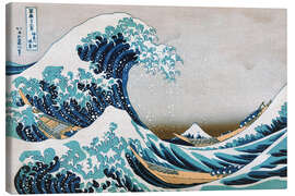 Leinwandbild Die große Welle vor Kanagawa III - Katsushika Hokusai