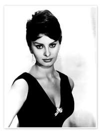 Poster Sophia Loren in Black