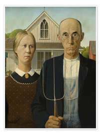 Tableau American Gothic - Grant Wood