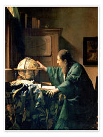 Wandbild Der Astronom - Jan Vermeer