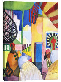 Canvas print In the Bazar - August Macke