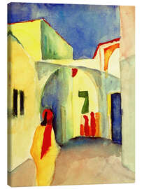 Canvas print Alley in Tunis - August Macke