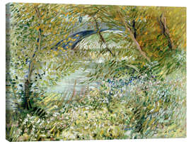 Canvas print Banks of the Seine at Pont de Clichy in spring - Vincent van Gogh