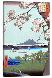 Canvas print Masaki and the Suijin Grove by the Sumida River - Utagawa Hiroshige