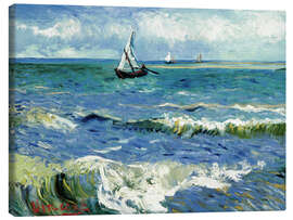 Leinwandbild Fischerboote bei Saintes Maries de la Mer - Vincent van Gogh