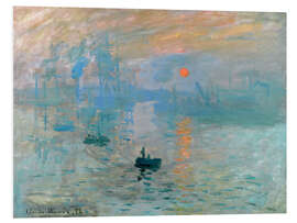 Hartschaumbild Impression, Sonnenaufgang - Claude Monet