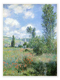 Poster Weg durch die Mohnblumen - Claude Monet