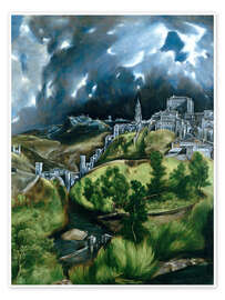 Wandbild Blick auf Toledo - Dominikos Theotokopoulos (El Greco)