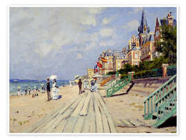 Tableau La Plage à Trouville - Claude Monet