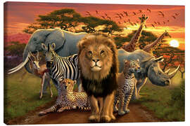 Canvas print African beasts - Andrew Farley