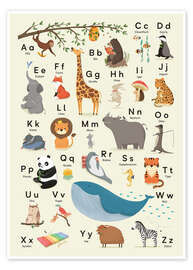 Poster Das Tieralphabet - Sandy Lohß