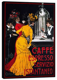 Leinwandbild Caffe Espresso Servizio Istantaneo