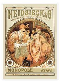 Stampa Champagne Heidsieck - Alfons Mucha