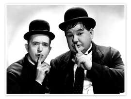 Wandbild Dick &amp; Doof (Laurel &amp; Hardy)