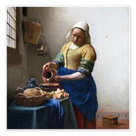 Wandbild Das Milchmädchen - Jan Vermeer