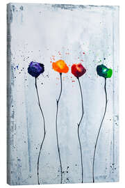 Canvas print Four flowers - Yannick Leniger