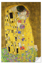 Sticker mural Le Baiser (détail) - Gustav Klimt