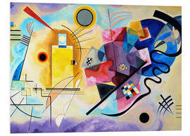 Hartschaumbild Gelb-Rot-Blau - Wassily Kandinsky