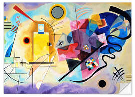 Sticker mural Jaune-rouge-bleu - Wassily Kandinsky