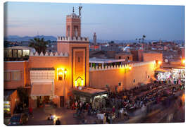 Tableau sur toile Jemaa el-Fna, Marrakech - Frank Fell