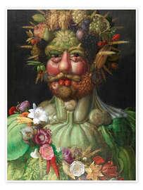 Wandbild Kaiser Rudolf II von Habsburg als Vertumnus - Giuseppe Arcimboldo