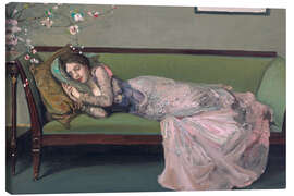 Canvas print The Green Sofa - Sir John Lavery