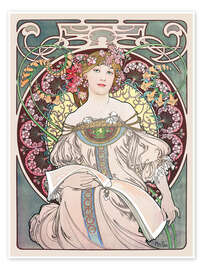 Stampa Reverie - Alfons Mucha