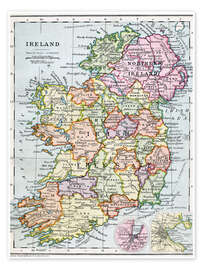 Poster Freistaat Irland und Nordirland - Ken Welsh